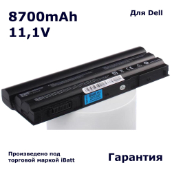 Аккумулятор iBatt 8700mAh, для Inspiron 17R SE (7720) 7720-6174 5520-5926 5720-6709 15R (7520) 7520-9124 Latitude 3560-4582 7520-6631 5520-5247