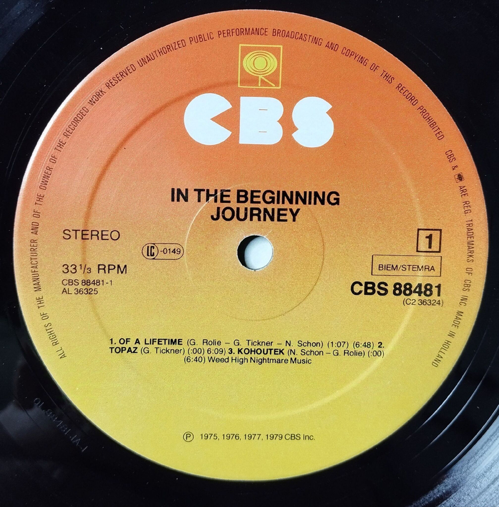 Винтажная виниловая пластинка LP Journey In The Beginning 1975 1977 (Holland 1979)