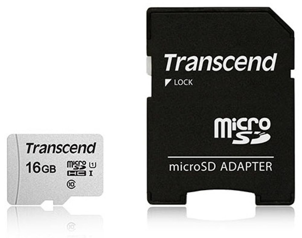 Карта памяти Transcend TS16GUSD300S-A 16 Гб