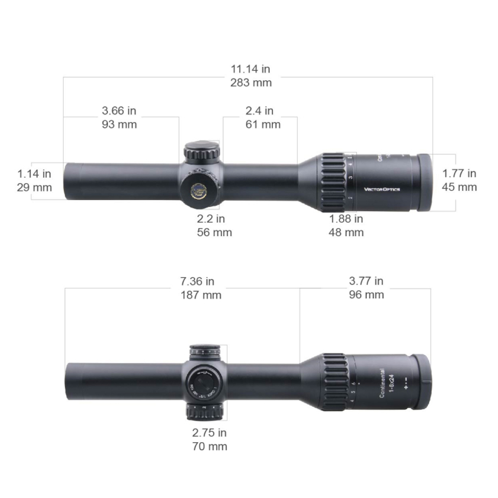 Оптический прицел Vector Optics 30мм SFP Continental x6 1-6x24 G4 Hunting ( Сетка L4a / с подсветкой )