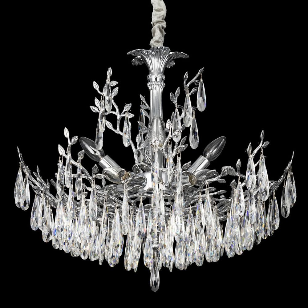 Citilux RITZ CL310081 Люстра хрустальная подвесная Хром