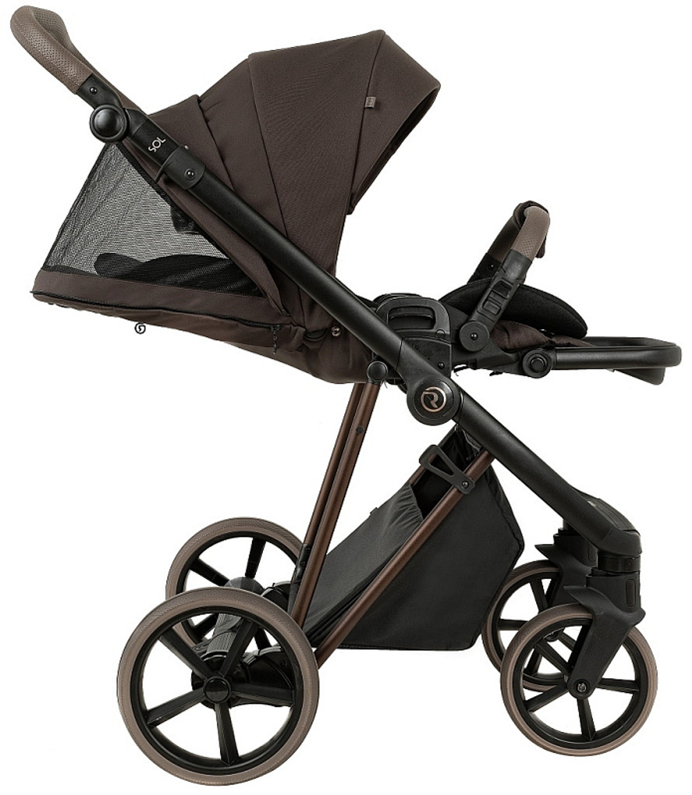 Коляска 2 в 1 Roan Sol Luxury Vintage 2.0 Turkish Coffe