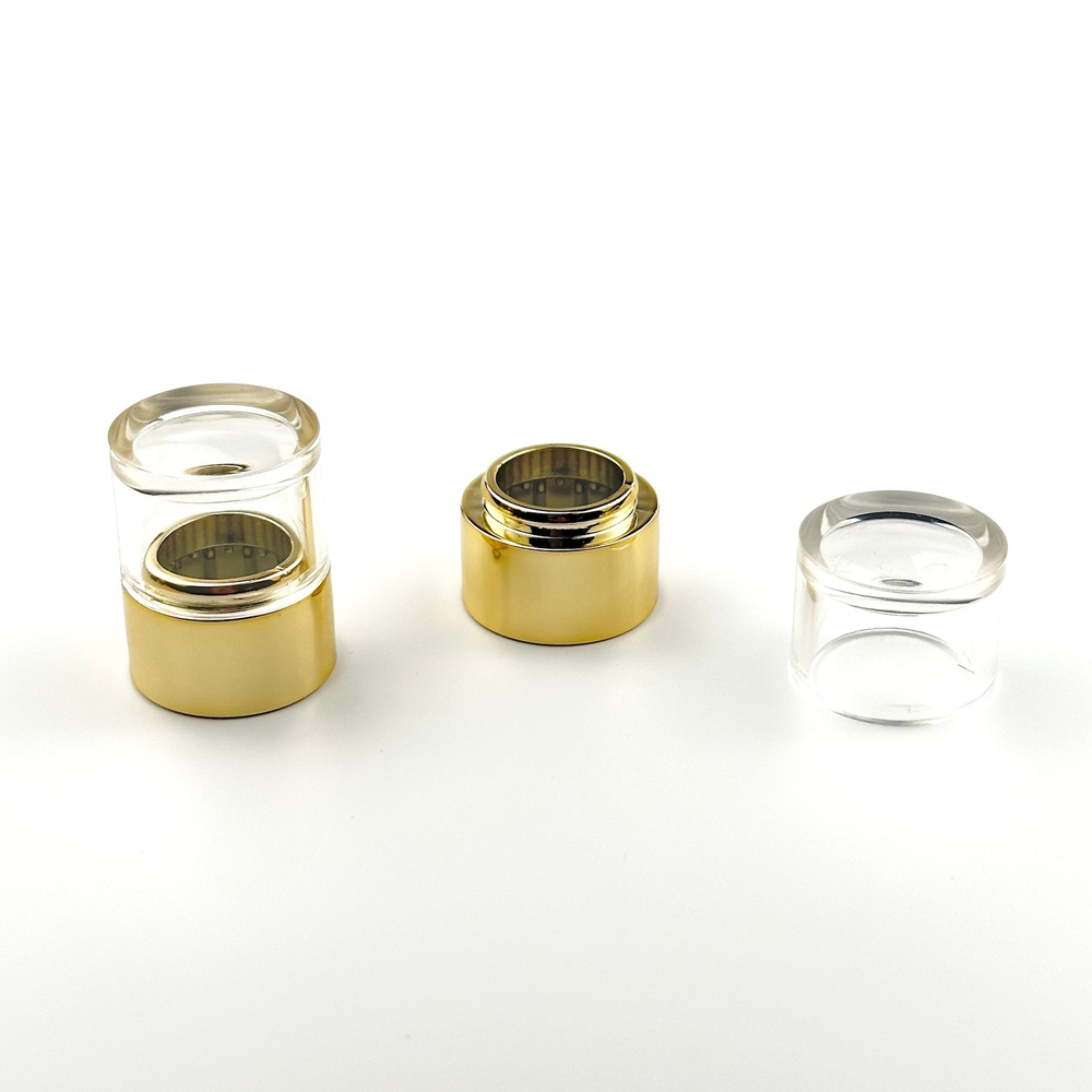 Колпачок сурлиновый SMALL с пластиковым золотым кольцом LULU