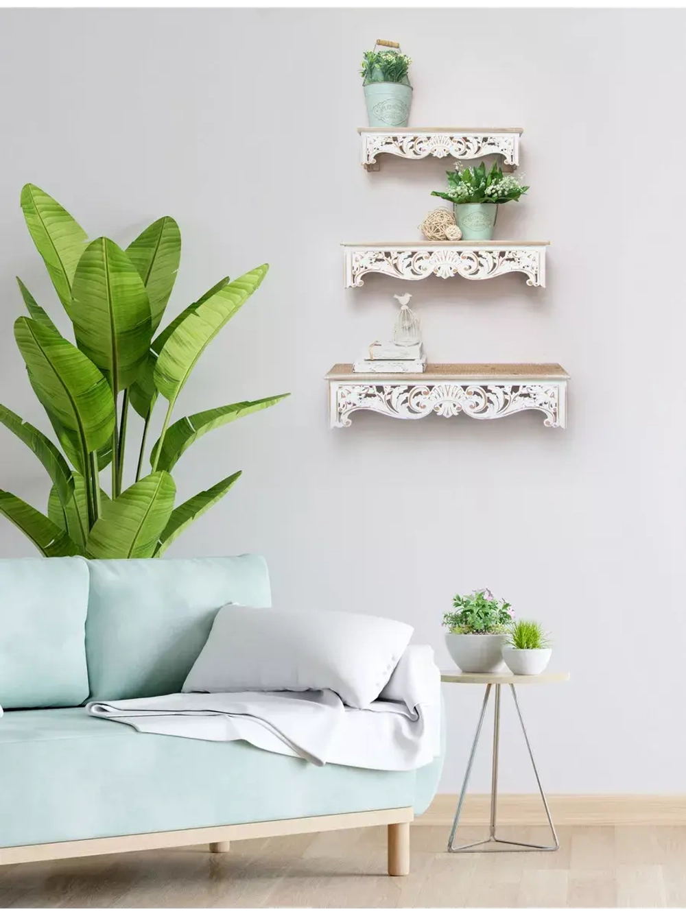 Полка настенная навесная