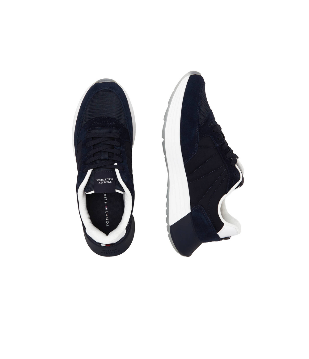 Кожаные кроссовки Tommy Hilfiger - темно-синий(FM0FM04939)