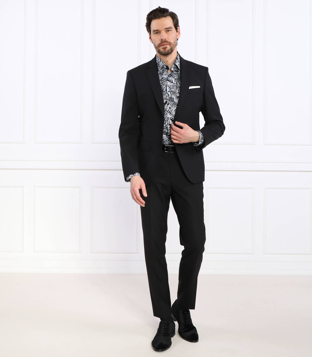 Рубашка H-HANK-kent-C1-214 BOSS BLACK - черный(50490034)