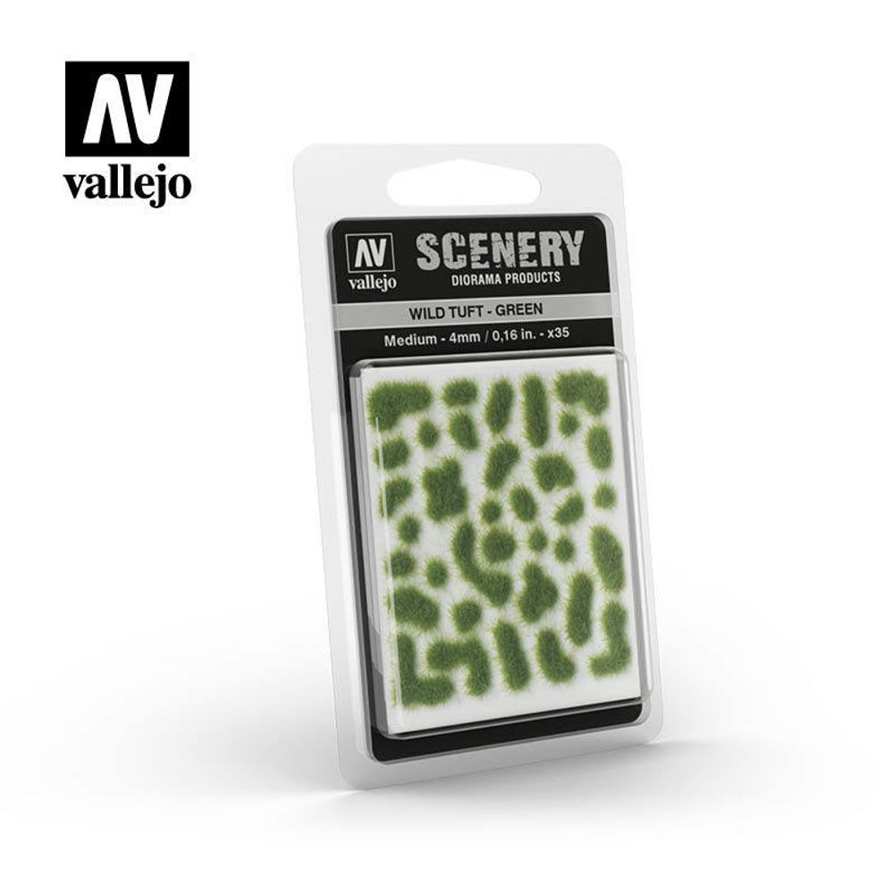 SCENERY: WILD TUFT - GREEN 4mm