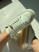 Кеды KLARA в белой коже