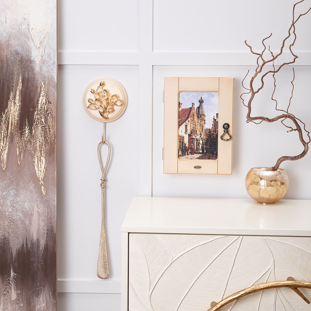 Настенный крючок Орхидея Айвори