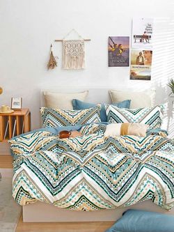 Наволочка комплект 2шт перкаль Сказка "Зигзаг" 70x70 см на молнии