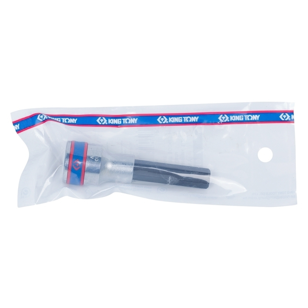 KING TONY (403510) Насадка (бита) торцевая 1/2", L = 80 мм, HEX, 10 мм