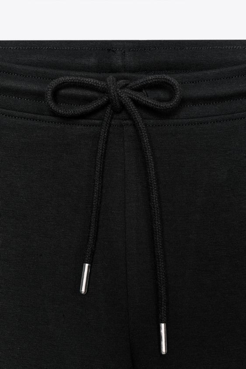 ZARA БРЮКИ-КЛЕШ ИЗ ИНТЕРЛОКА, ЧЕРНЫЙ