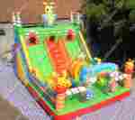 Надувной батут "Пчелиный дом", 8*6*6 м