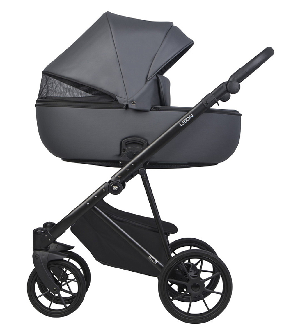 Детская коляска Riko Basic Leon 2 в 1 03 Grafite графит