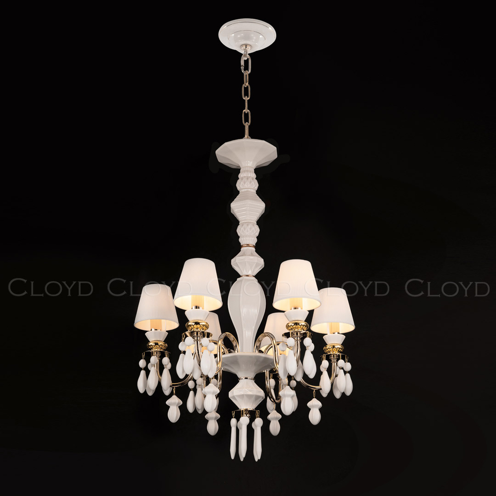 Люстра Cloyd LOTTIE-C C6 / Ø56 см- белая керамика (арт.11218)