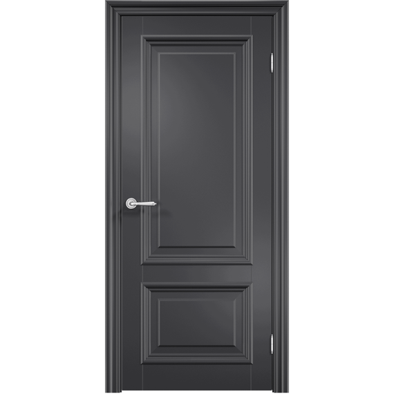 Фото межкомнатной двери эмаль Дверцов Брессо 2 цвет сигнальный чёрный RAL 9004 глухая