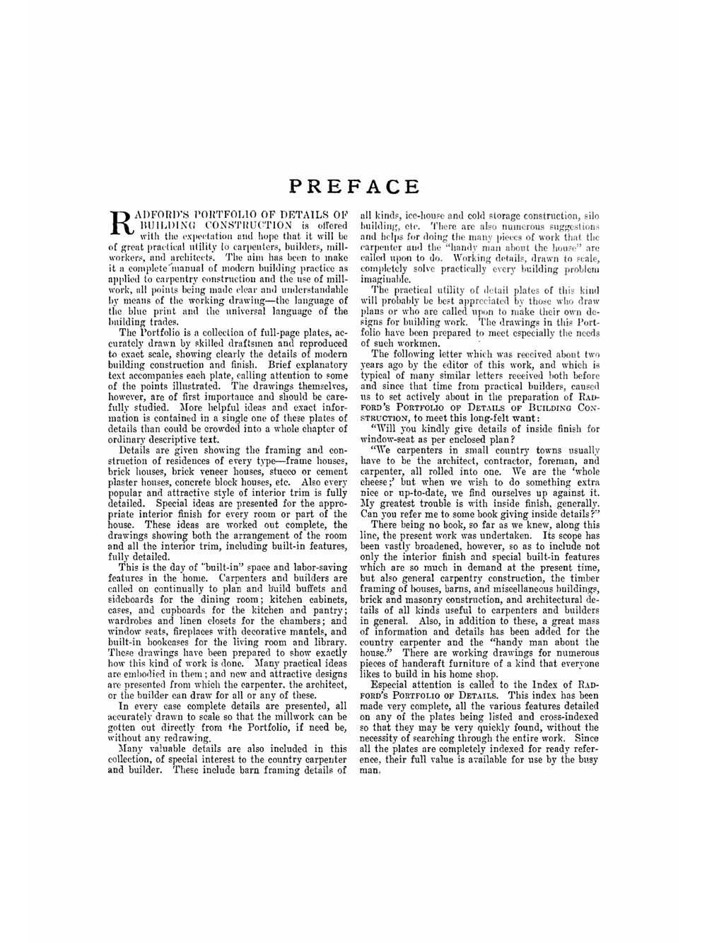 Radford's portfolio of details of building construction | William A. Radford