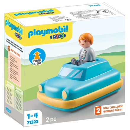 Playmobil - 1.2.3 Машинка Push & Go 71323