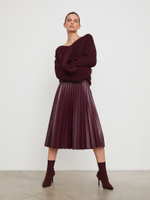 Юбка Pleatst Bordo