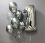Сет шаров «Глубина серебра»