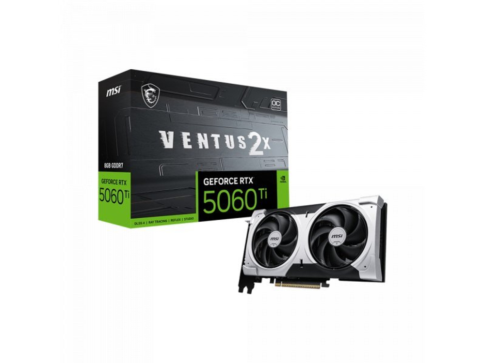Видеокарта MSI Nvidia GeForce RTX 5060 Ti Ventus [RTX 5060 Ti 8G VENTUS 2X OC PLUS]