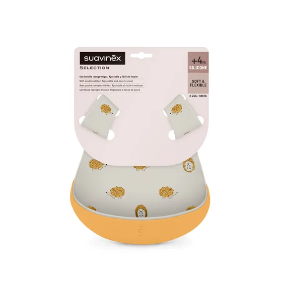 Набор детских нагрудников с кармашком Suavinex Жёлтый