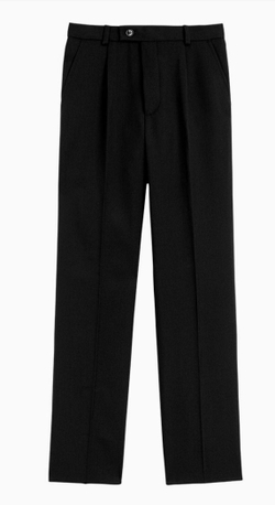 Брюки школьные чёрные мальчик тёплые зимние с начёсом флис шерстяные шерсть прямые классические классика строгие костюмные стрелки размер 32 34 116 122