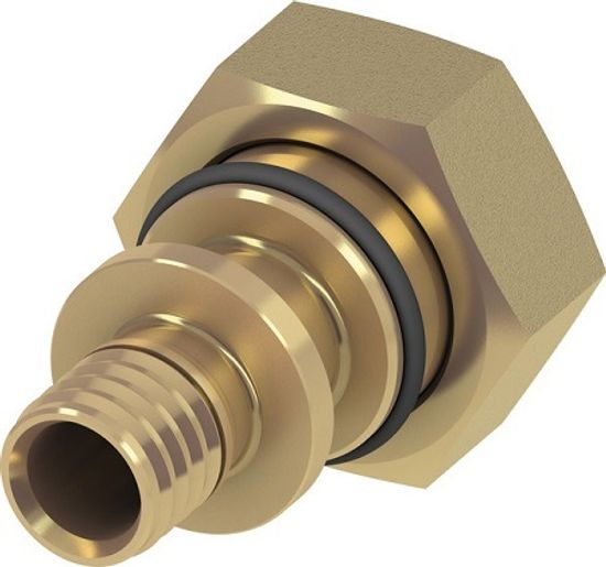 Соединение TECEflex 20x3/4" «евроконус» с накидной гайкой латунное прямое (арт. 763620)