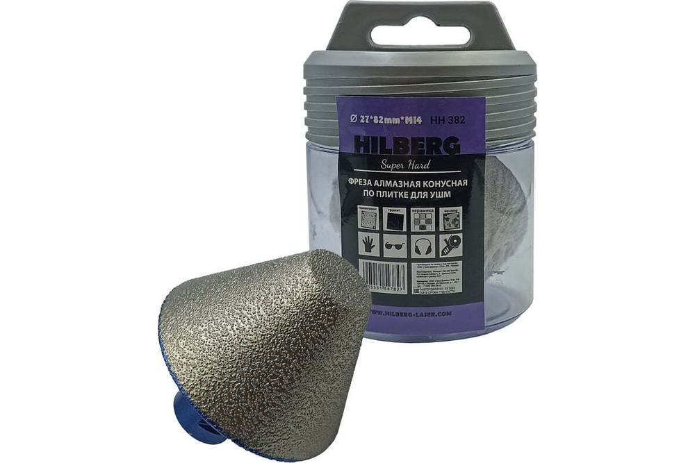 82 Фреза алмазная по плитке Hilberg Super Hard, М1427*82 mm