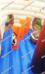 Коммерческий надувной батут "Корабль с осьминогом" 10*5*7 м