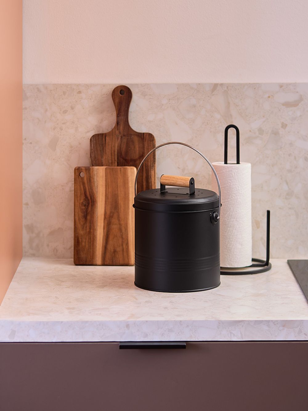 Контейнер для пищевых отходов с фильтром Irmel, 3,5 л, графит