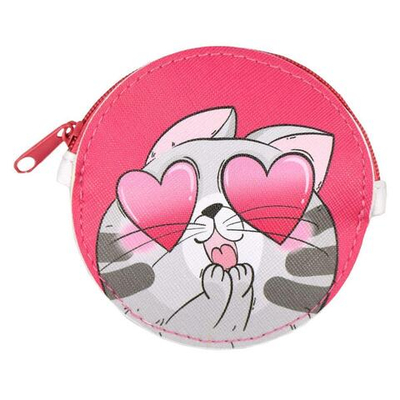 Кошелёк для банкнот и монет на молнии "Котик" (Феникс+)