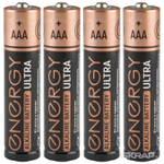 Батарейка алкалиновая Energy Ultra LR03/4B (AAA) (4шт на блистере) (104406)