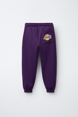 ZARA БРЮКИ-ДЖОГГЕРЫ LOS ANGELES LAKERS NBA, ЛИЛОВЫЙ