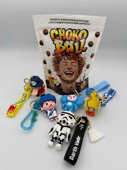 Кукурузные шарики в шоколаде "CHOKOBALL" с подарком для мальчиков 60г х 24шт