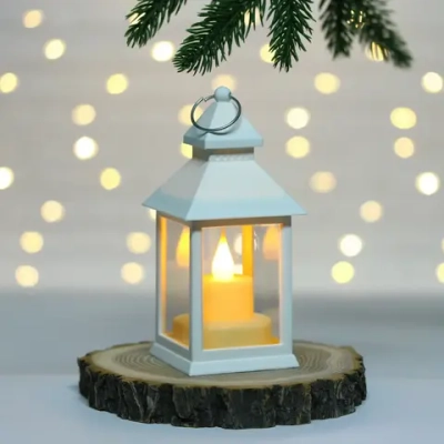 Сувенир с подсветкой «Таинственный фонарь» 5,7*14 см, Белый (работает от батареек LR44*3)