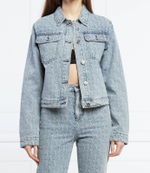 джинсовая куртка Twinset Actitude - голубой(221AT2581)