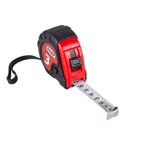 Рулетка Кедр, 3 способа фиксации, обрезиненная, 3 м x 16 мм