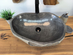 Раковина из речного камня RS-65804 60х42х15 из натурального камня