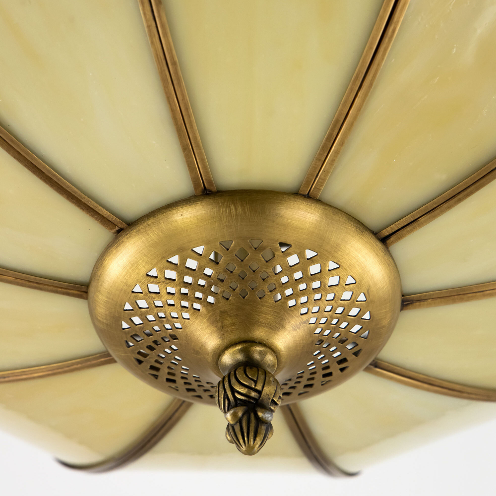 Citilux Шербург-1 CL440141 Люстра витражная потолочная Бронза