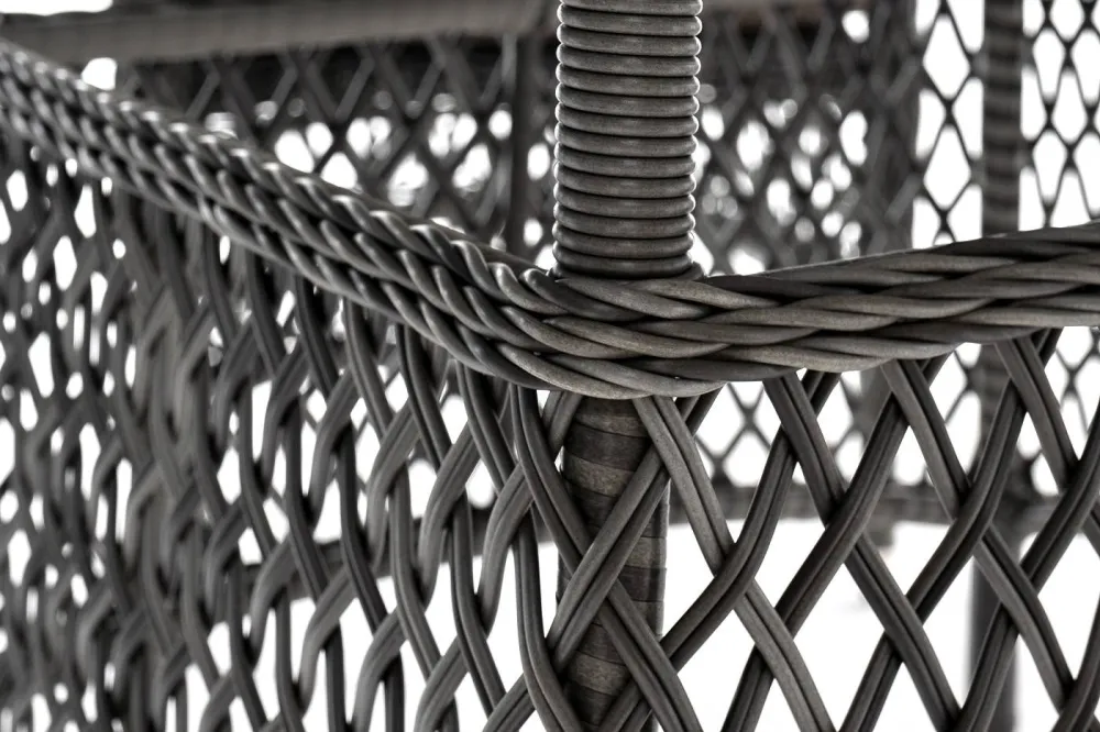 "Эспрессо–150 S" обеденная группа плетеная, цвет графит