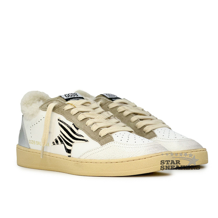 Кеды женские с мехом Golden Goose Ballstar