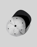 Бейсболка люкс с 2 вышивками серая прямой козырек М