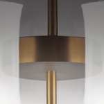 804618 Бра CUPOLA LED 9W 450LM ЗОЛОТО/ДЫМЧАТЫЙ 3000K