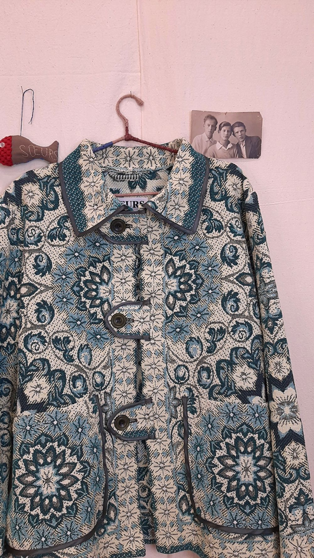 Купить Куртка Soeurs с Крупными Застежками/Green Tab Jacket зеленая Куртка Soeurs с Крупными Застежками/Green Tab Jacket зеленая