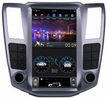 Магнитола для Lexus RX 2003-2009, Toyota Harrier XU 30 2003-2013 (цвет рамки серый) - Carmedia ZF-1278S-Q6 вертикальный экран в стиле "Тесла" на Android 11, 8Гб+128Гб, CarPlay, 4G SIM-слот