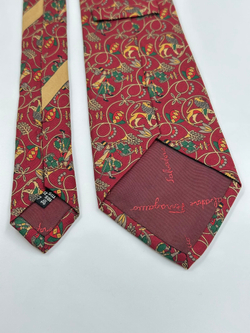 Галстук красный Salvatore Ferragamo