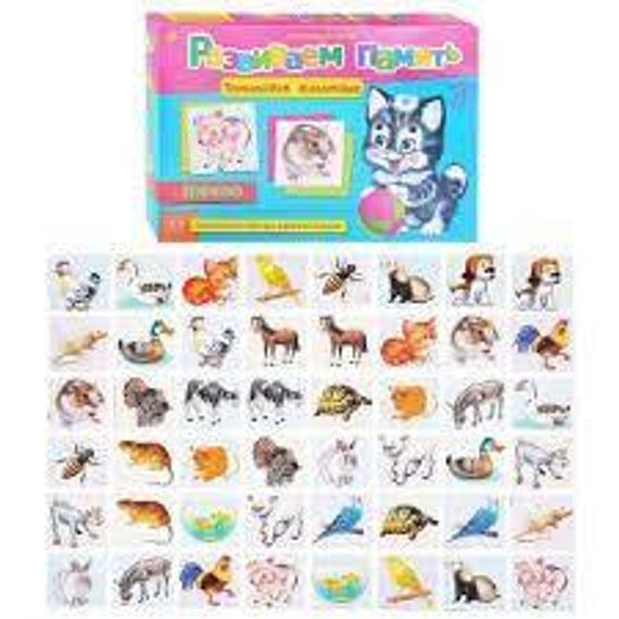 Настольная игра Развиваем память (мемо) &quot;Домашние животные&quot;