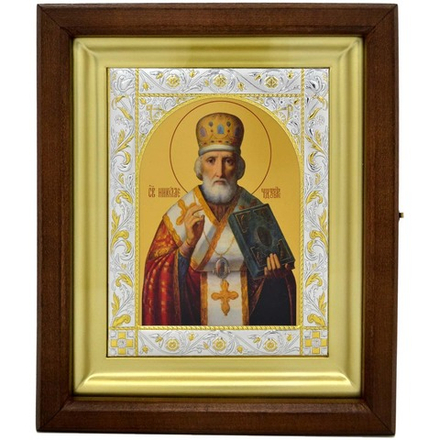 Икона Николая Чудотворца писанная в монастыре.