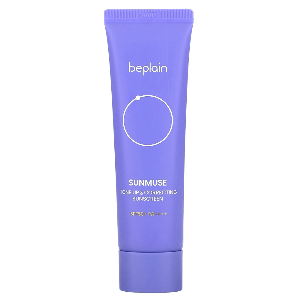 Beplain, Sunmuse, тонизирующий и корректирующий солнцезащитный крем, SPF 50+, PA ++++, 50 мл (1,69 жидк. унции)